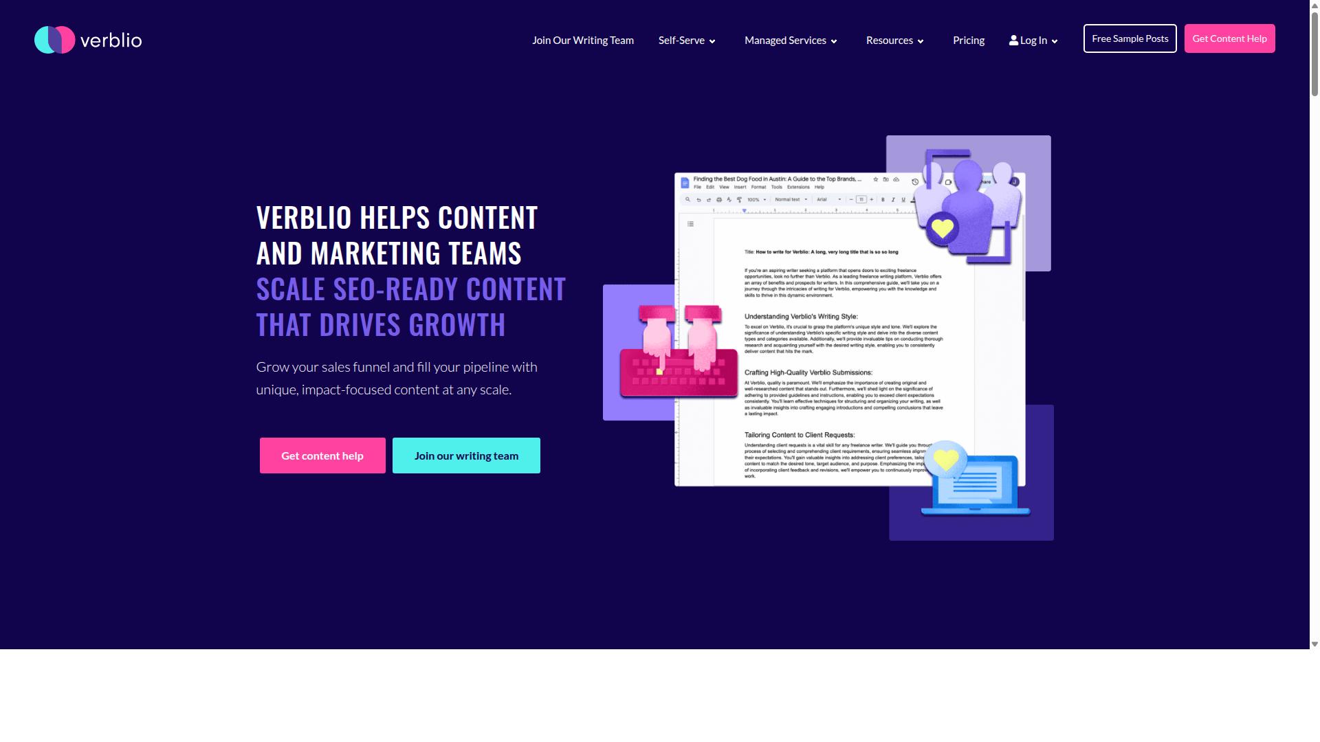 Verblio website