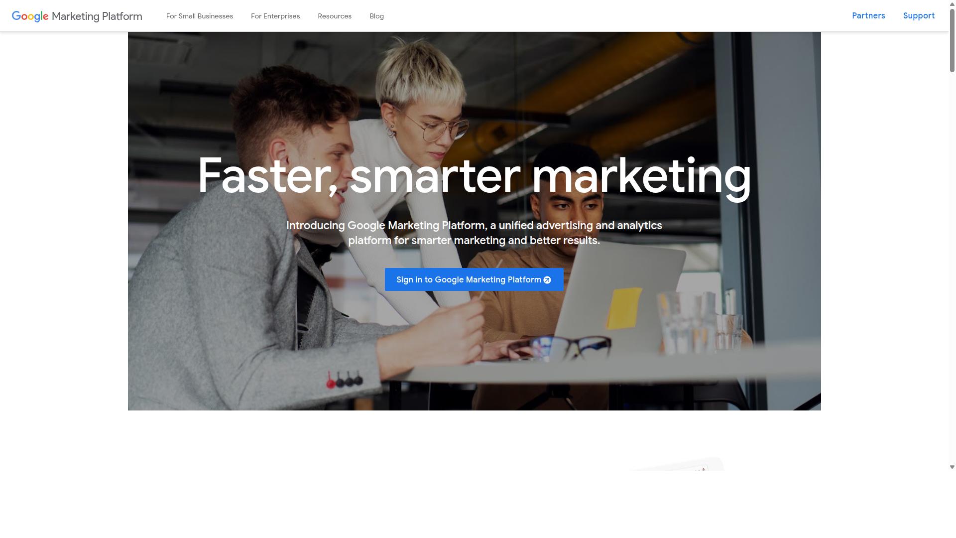 Google Analytics website