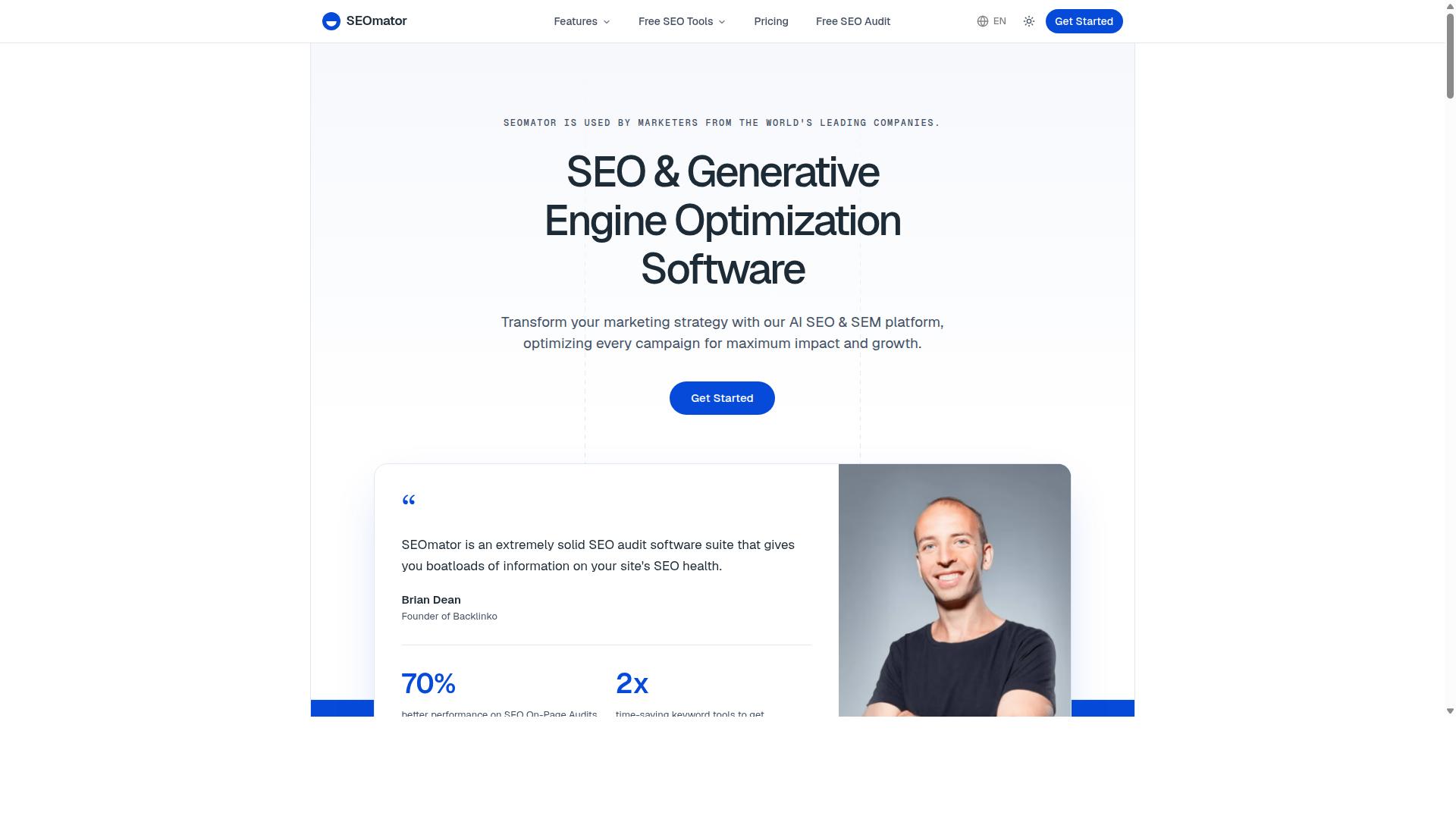SEOmator website