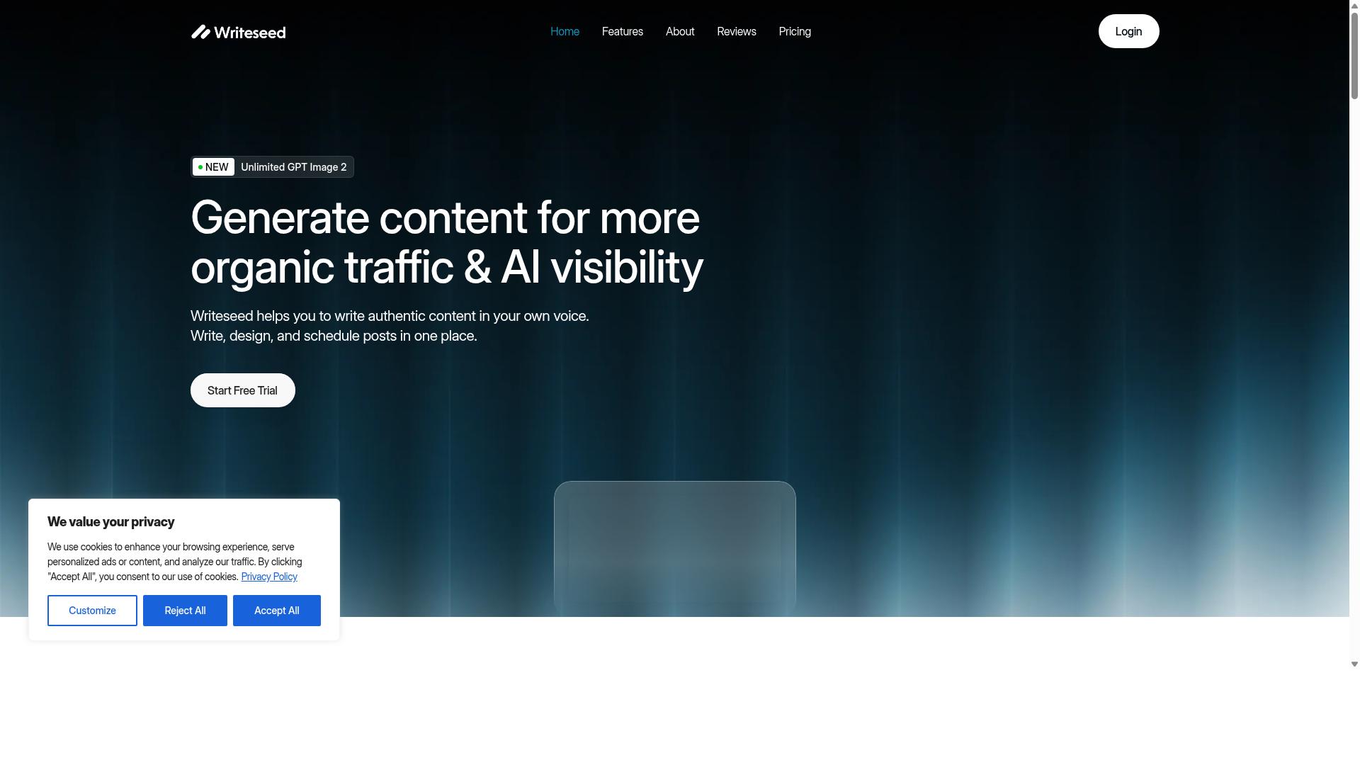Writeseed website