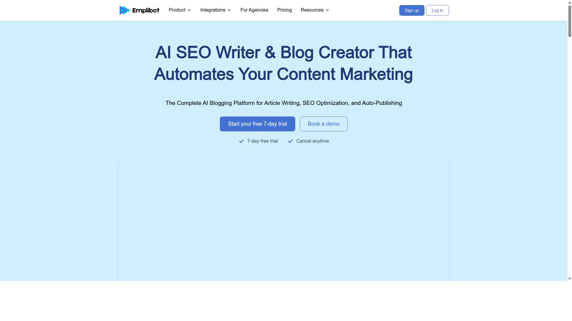 Emplibot website